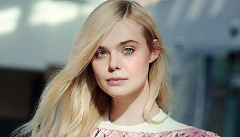 Green eyes, Elle Fanning, blonde HD wallpaper