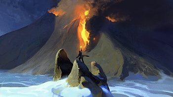 Summon Fire Elemental, fantasy, wizard HD wallpaper