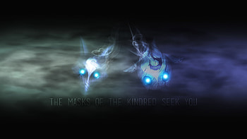 Kindred by syraelx Fan Art Artwork League of Legends lol HD wallpaper