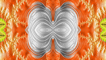 Trippy Psychedelic Fractal, trippy, psychedelic, aesthetic, orange (Color), white, Abstract, fractal HD wallpaper