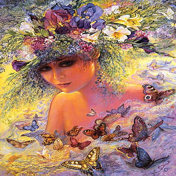 Flora, josephine wall, fantasy, art HD wallpaper