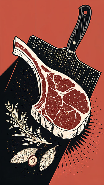 Pork Perfection: A Stylish for Meat Lovers HD phone wallpaper