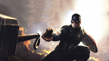 Captain America Mjolnir Avengers Endgame 2019, captain-america, superheroes, artwork, avengers-endgame HD wallpaper