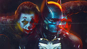 Brothers With Joker And Batman , the-batman, batman, joker, superheroes, movies, 2022-movies, artstation HD wallpaper