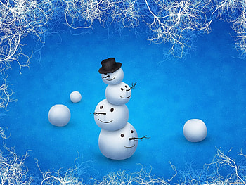 Holidays, Winter, New Year, Christmas, Xmas, , Snowman HD wallpaper