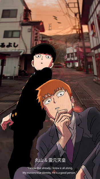 Mob & Reigen, mob psycho, shigeo, r34ld1, anime HD phone wallpaper