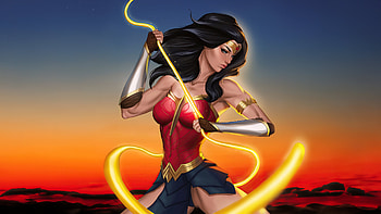 Power Of Justice Wonder Woman, wonder-woman, artwork, art, digital-art, superheroes HD wallpaper