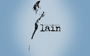 Serial Experiments Lain, white, partial, black, title, lain, experiments, simple, anime, serial HD wallpaper