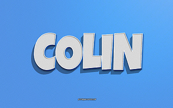 Colin, blue lines background, with names, Colin name, male names, Colin greeting card, line art, with Colin name HD wallpaper