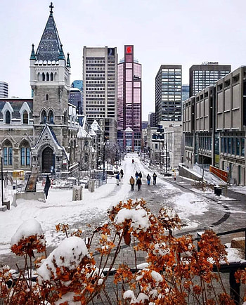 Downtown Montreal Cana, sky, zing HD phone wallpaper