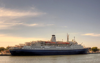 Rivers, Sky, Miscellanea, Miscellaneous, Ship, Cruise Ship, Cruise Liner HD wallpaper