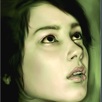 Beautiful, digital art, beauty, fantasy, cg, pretty, face, lips, eye, female HD wallpaper