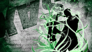 jazz, music, abstract, green, styl HD wallpaper