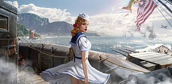 Sailor Girl, sailor, artist, artwork, digital-art, artstation HD wallpaper