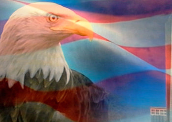 Star Spangled Banner Bald Eagle, other, Bald Eagle, Banner, New Trade Center tower HD wallpaper