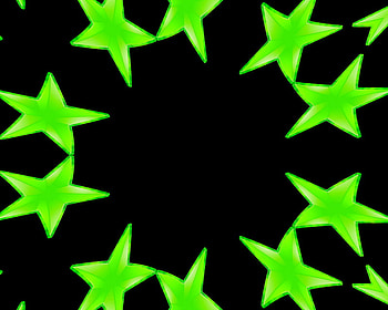★green caleidscoped sky★, caleidoscope, neon, black, green, sky, stars, labrano HD wallpaper