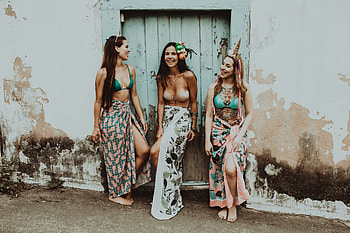 3 beauties, sexy, girls, women, babes HD wallpaper