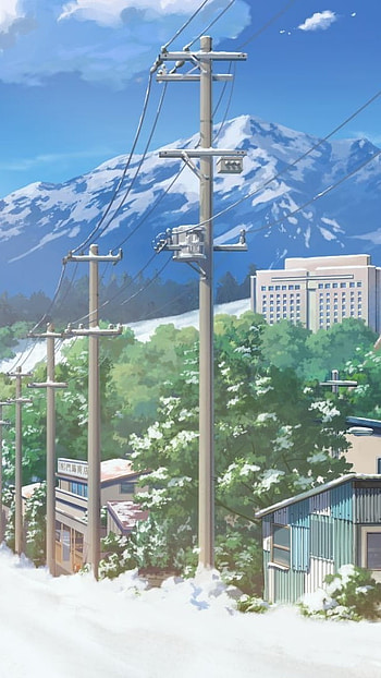 Anime Scenery, Blue Anime, Aesthetic HD phone wallpaper
