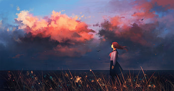 Anime Long Hair Original, anime-girl, anime, artist, artwork, digital-art HD wallpaper