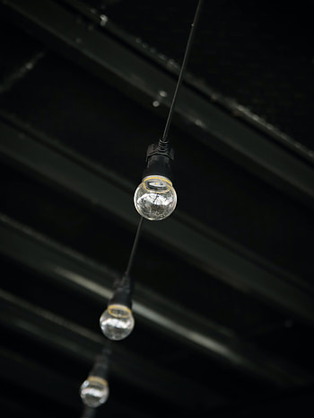 Dark, Miscellanea, Miscellaneous, Garland, Wires, Wire, Garlands, Light Bulbs, Ceiling HD phone wallpaper