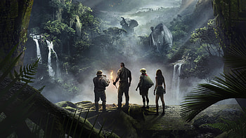 Cast, Jumanji: Welcome to the Jungle, 2018 movie, jungle HD wallpaper