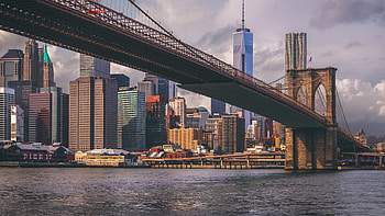 Brooklyn Bridge , Iconic structure, NYC landmark, Majestic architecture HD wallpaper