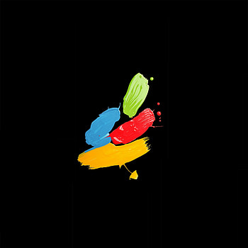 Brush marks, colorful, amoled HD phone wallpaper