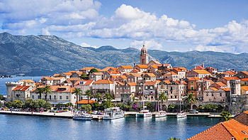 Korcula, Beautiful small towns, European charm, Africa Pearl HD wallpaper