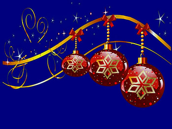 Red Baubles, Xmas Decorations, Yuletide, Xmas HD wallpaper