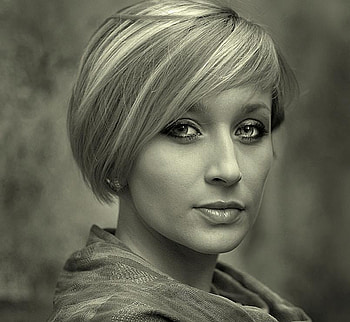 PORTRAIT BW, blonde, graphy, bw, woman, beauty HD wallpaper