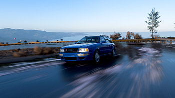 Audi Rs2, Forza Horizon, mountain, road, Audi, vehicle, car HD wallpaper