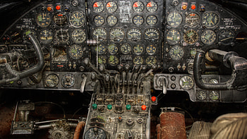 Vintage Airplane Cockpit Vergil Kanne graphy HD wallpaper