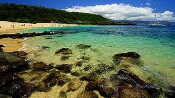 Landscape, Sea, Beach HD wallpaper