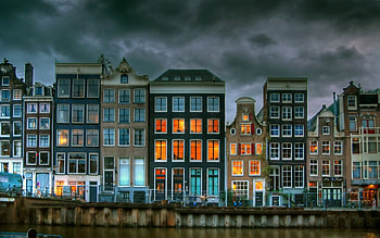 City, Amsterdam HD wallpaper