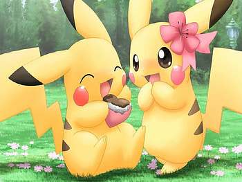 pikachu candy, videogame, anime, nintendo, pikachu, pokemon, bow, candy HD wallpaper