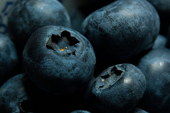 Blueberries, fresh, close up HD wallpaper