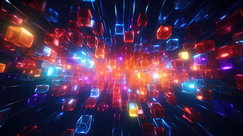 Abstract Lights Cubes , abstract, 3d, cubes, artist, artwork, digital-art HD wallpaper