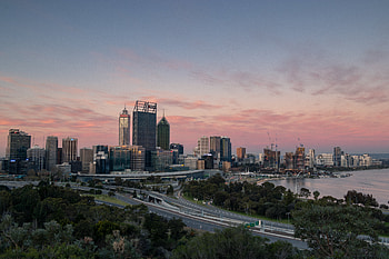 Cities, Sunset, City, Building, Road HD wallpaper