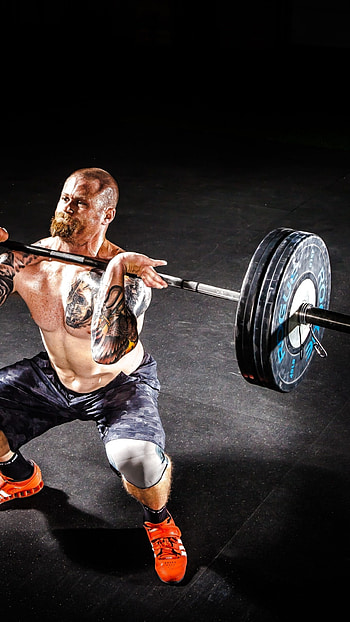 Barbell front squat, CrossFit HD phone wallpaper