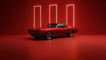 Pontiac Gto , retrowave, cars, artwork, digital-art, ai, art HD wallpaper