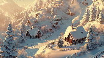 Winter Wonderland: A Cozy Christmas Cabin, Christmas, snow, cabin HD wallpaper