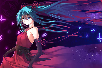 Hatsune Miku Anime Vocaloid, hatsune-miku, anime-girl, anime HD wallpaper