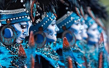 Brasil carnival, vicente concha, red, blue, girl, woman HD wallpaper