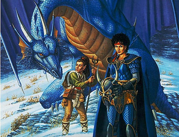 Uneasy, dragon, fantasy, warrior HD wallpaper