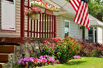 Summer City USA, summer flowers, summer home, summer town, summer city, summer decor HD wallpaper