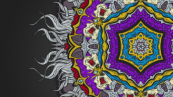 Simple abstract mandala, Mesmerizing patterns, Minimalist design, Inner peace HD wallpaper
