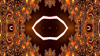 Trippy Psychedelic Fractal, trippy, psychedelic, aesthetic, orange (Color), Abstract, fractal HD wallpaper