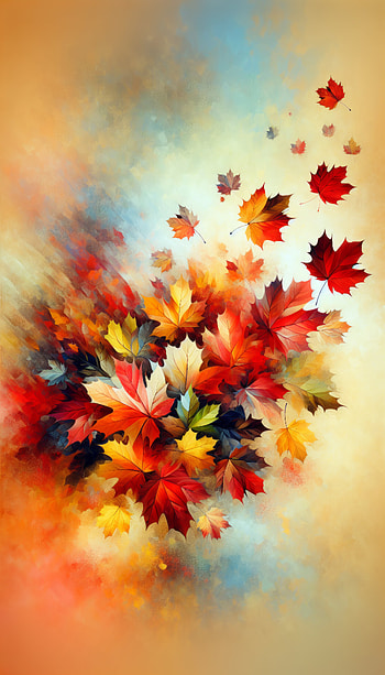 Autumn Bliss: Falling Leaves, leaf, Autumn, colorful, nature HD phone wallpaper