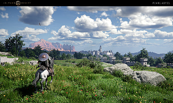 Crimson Desert: Epic Horse Riding in Ultra, video game, Crimson Desert, horse riding HD wallpaper