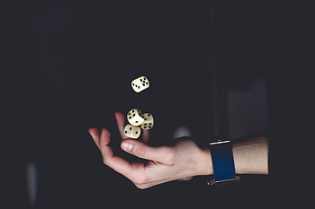 Dark, Hand, Cubes, Dice, Toss Up, Throw Up HD wallpaper